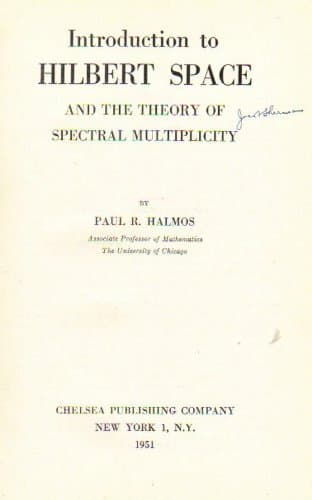 Introduction to Hilbert space and the theory of spectral multiplicity - Thumbnail 2