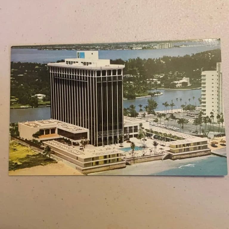 Vintage Doral Beach Hotel Postcard, Miami Beach - Image 1