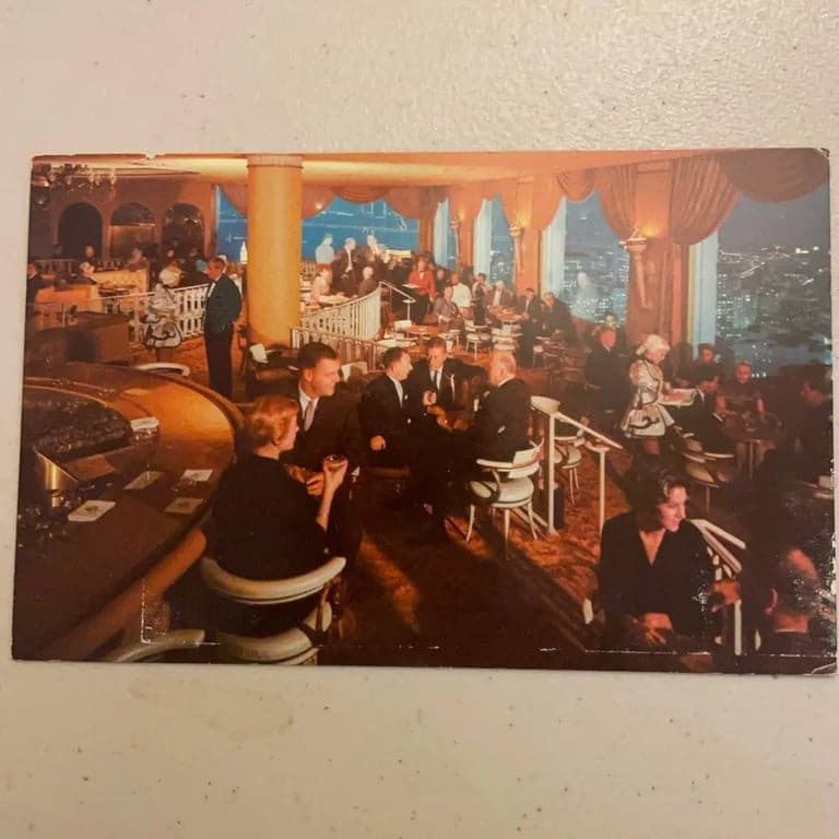 San Francisco CALIFORNIA - Fairmont Hotel Interior 1975 Vintage Chrome Postcard - Image 1