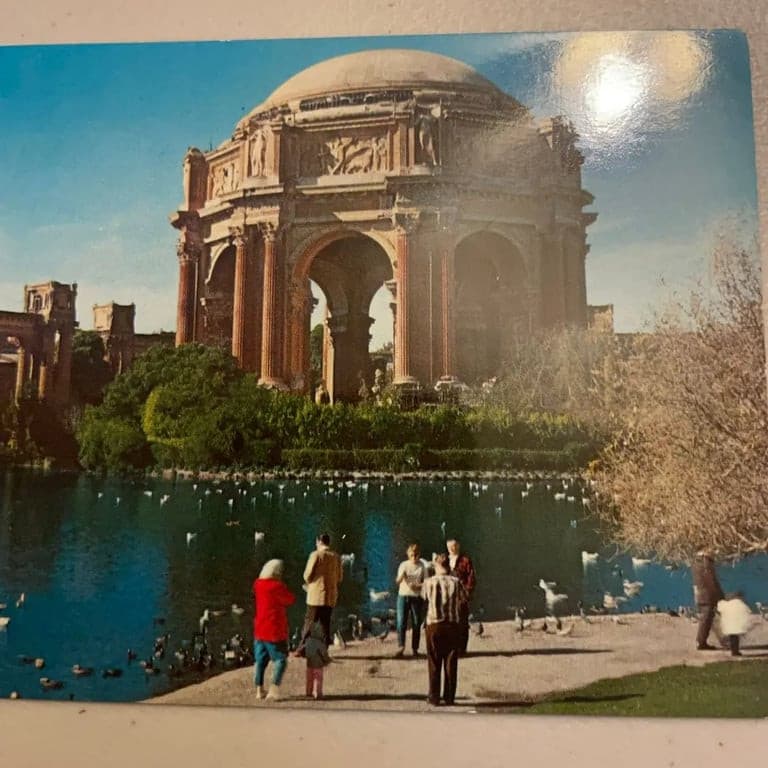 Vintage San Francisco Palace of Fine Arts Postcard - Thumbnail 3