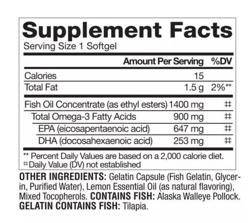 Member's Mark 900mg Triple Strength Omega-3, 150 Total Softgels, EXP 8/31/25 - Thumbnail 3