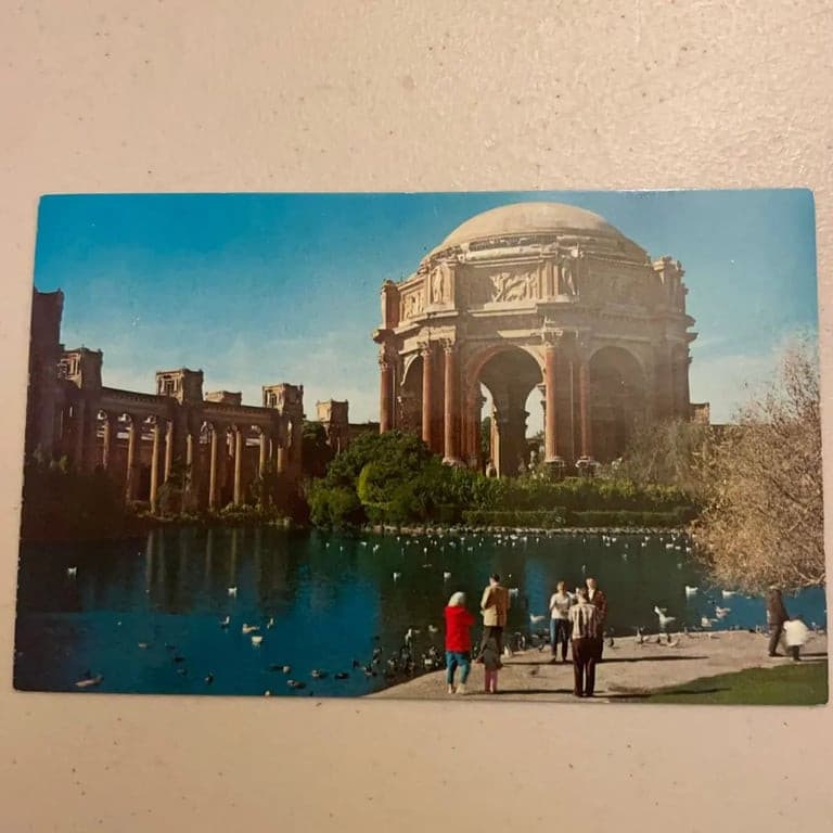 Vintage San Francisco Palace of Fine Arts Postcard - Image 1