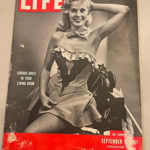 Life Magazine - September 17, 1951 Dolores Rosedale, Japanese treaty, chorus gir - Image 1