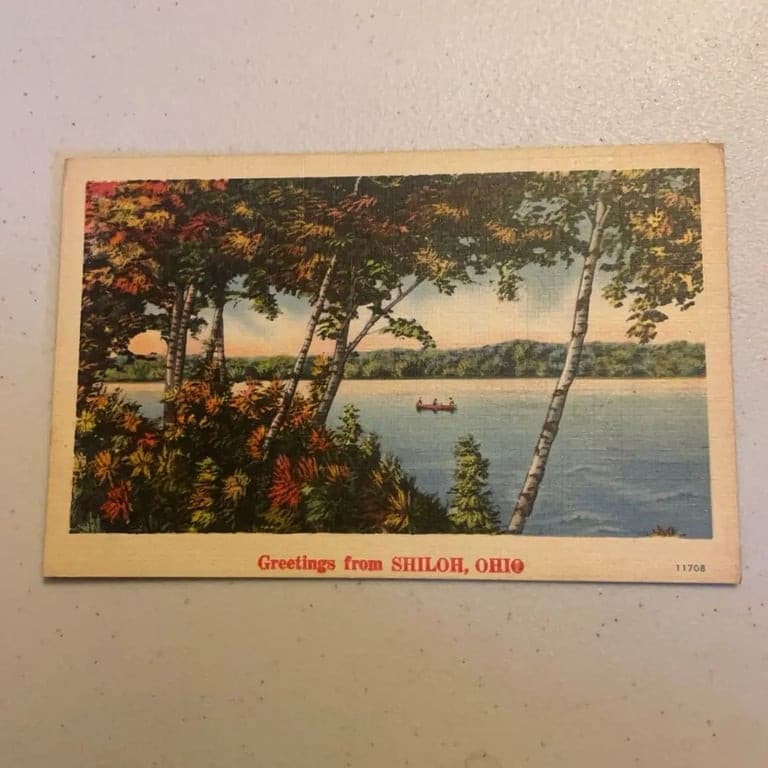 Vintage 'Greetings from Shiloh, Ohio' Postcard - Image 1