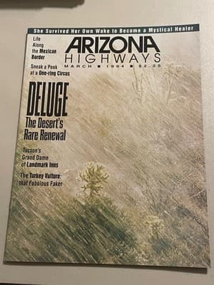 Arizona Highways Magazine March 1994 Deluge The Deserts Rare Renewal Cover - Image 1