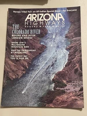 Arizona Highways Magazine Aug 1992 Colorado River Vintage Scenic Travel Issue - Image 1