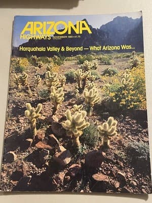 Arizona Highways Magazine November 1985 Harquahala Valley Beyond Travel Vintage - Image 1