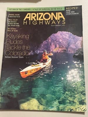 Arizona Highways Magazine September 1997 Kayaking Dudes Tackle the Colorado - Image 1