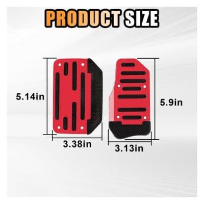 2PCS Non-Slip Car Pedal Covers Automatic Transmission Gas Pedal Brake Pedal C... - Thumbnail 2
