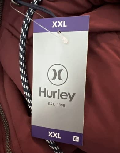 Hurley Obsidian Half Zip Sherpa Anorak Hoodie Shirt Jacket Mens Size XXL - Thumbnail 10