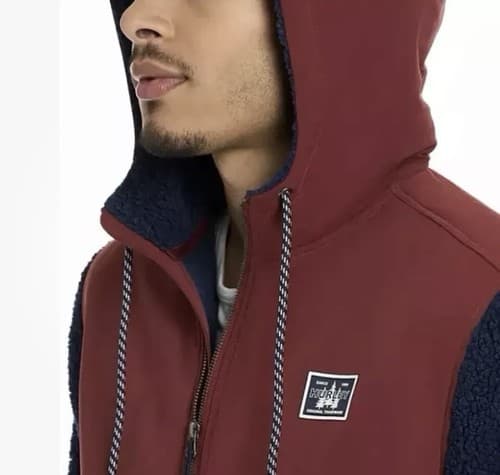 Hurley Obsidian Half Zip Sherpa Anorak Hoodie Shirt Jacket Mens Size XXL - Thumbnail 6