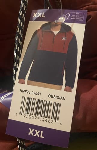 Hurley Obsidian Half Zip Sherpa Anorak Hoodie Shirt Jacket Mens Size XXL - Thumbnail 12