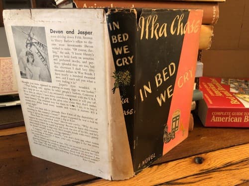 In Bed We Cry actress rare ilka chase 1st edition 1st printing in dust jacket - Thumbnail 2
