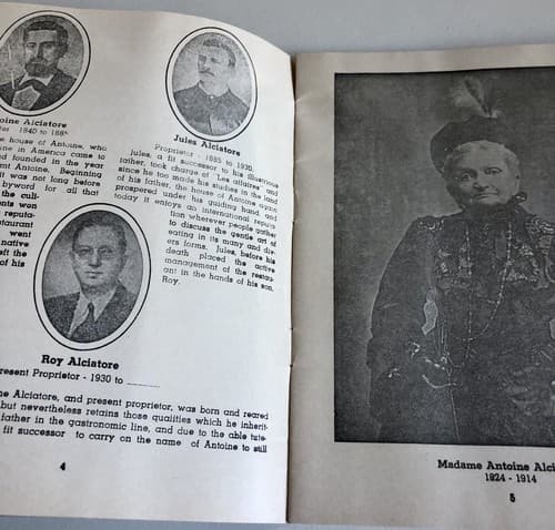 Vintage Advertising Paper Souvenir Booklet Restaurant Antoine New Orleans LA - Thumbnail 3