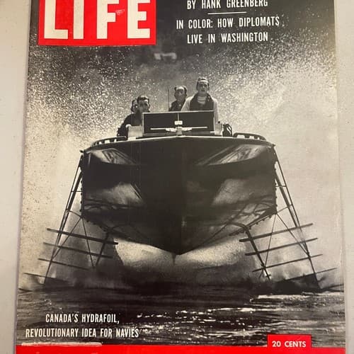 LIFE Magazine September 27, 1954 - Canadian Hydrofoil, how diplomats live in Was - Image 1
