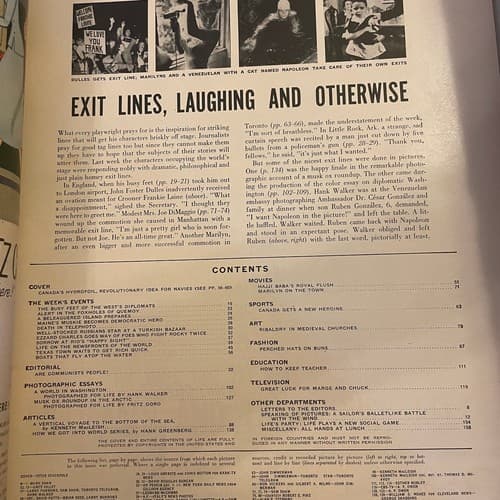 LIFE Magazine September 27, 1954 - Canadian Hydrofoil, how diplomats live in Was - Thumbnail 3