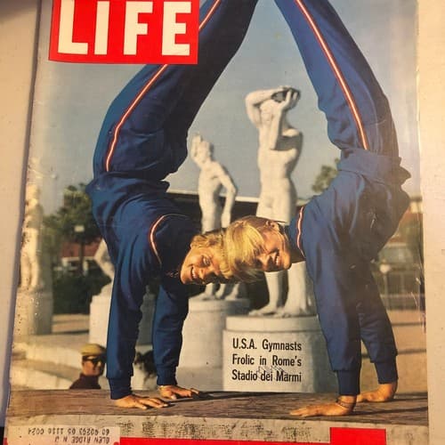 LIFE Magazine September 12, 1960 - U.S.A. Gymnasts in Rome - Image 1