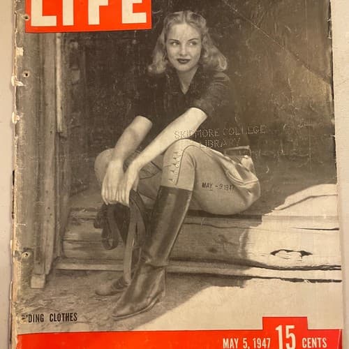 LIFE Magazine - May 5, 1947 Riding Clothes, Teaching the Crippled to Walk, picto - Image 1
