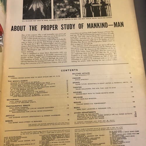 March 9, 1953 LIFE magazine, showcasing Vanessa Brown, How to Wear Stoles - Thumbnail 3