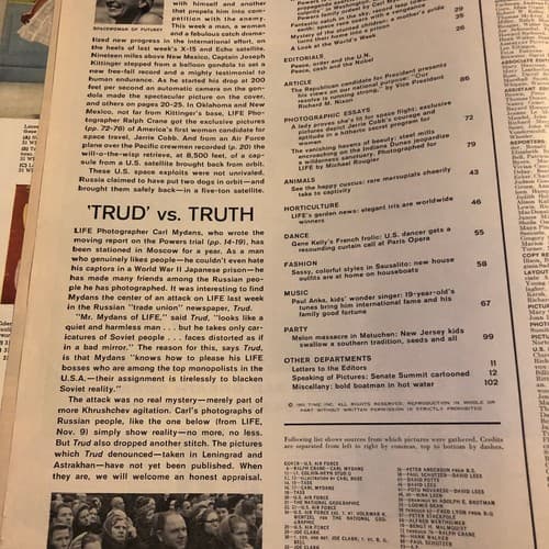 LIFE Magazine August 29, 1960 - Nixon & Record Skydive - Thumbnail 3