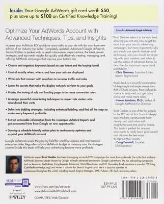 Advanced Google AdWords, Second Edition - Thumbnail 2