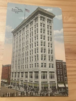 The Kahn Bldg Indianapolis IN Postcard Unposted Vintage Building Early 1900s - Image 1