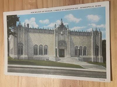 New Walker Art Museum Postcard Minneapolis MN Unposted Vintage Architecture - Image 1