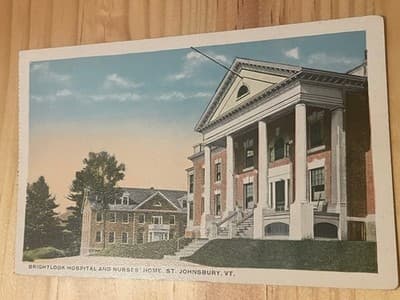 Brightlook Hospital & Nurses Home St Johnsbury VT Postcard Unposted Vintage - Image 1