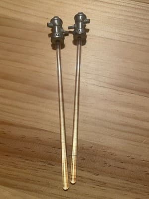 HAABs UA collectible pewter swizzle stick with glass stem. price for ONE - Thumbnail 3