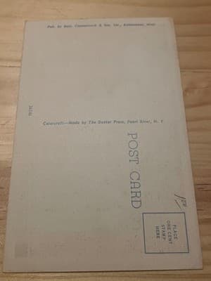 Colorcraft Dexter Press Postcard City Hall Bldg Kalamazoo Mich Linen Unused - Thumbnail 2