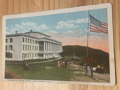 Mountain House Catskill Mts Catskill NY Postcard Published Chas W Hughes Vintage - Image 1