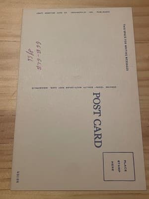 Craft Greeting Card Co Soldiers Sailors Monument Indianapolis Postcard Unposted - Thumbnail 2