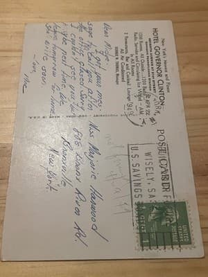 Hotel Governor Clinton Postcard New York Opposite Pennsylvania Station Vintage - Thumbnail 2