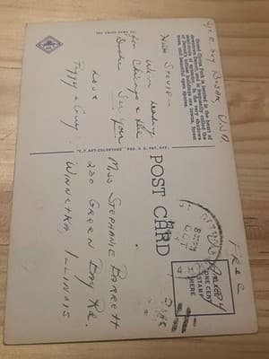 Grand Circus Park Downtown Detroit Mich Postcard Mailed Handwritten Back Vintage - Thumbnail 2