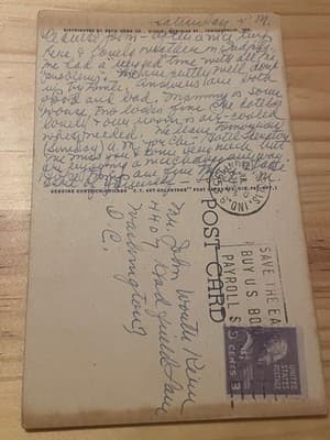 Curt Teich Marott Apartment Hotel Indianapolis Linen Postcard Vintage Stamped - Thumbnail 2