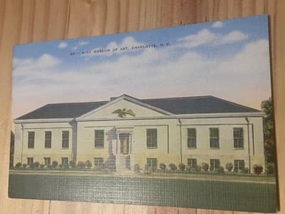Mint Museum Of Art Charlotte NC Postcard Unposted Linen Natural Color 31903 - Image 1