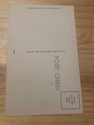 Dexter Press Colorcraft Postcard MIT from Harvard Bridge Cambridge Mass D-11 - Thumbnail 2