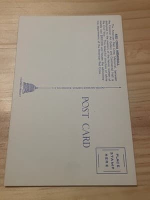 Red Cross Memorial Washington DC Postcard Unposted Linen era Capitol Souvenir - Thumbnail 2
