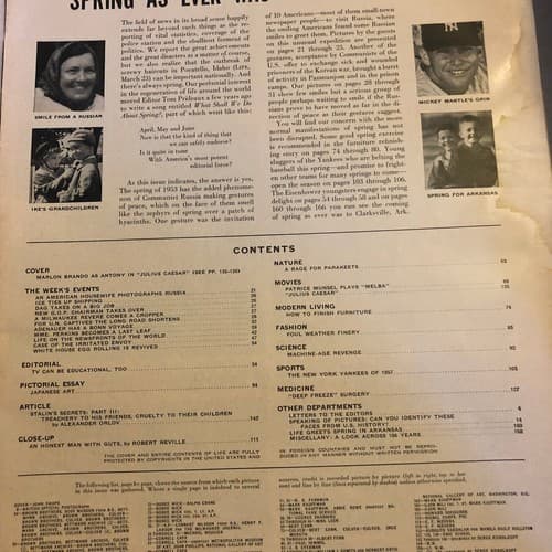 LIFE Magazine April 20, 1953 - Marlon Brando as Julius Caesar & Stalin's Secret - Thumbnail 3