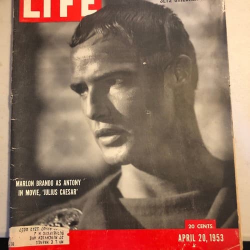 LIFE Magazine April 20, 1953 - Marlon Brando as Julius Caesar & Stalin's Secret - Image 1