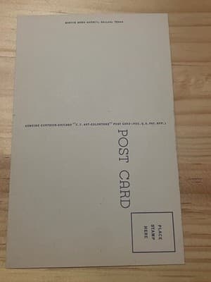 Curteich Chicago C T Art Colortone Merchandise Mart Dallas Texas Postcard Unused - Thumbnail 2