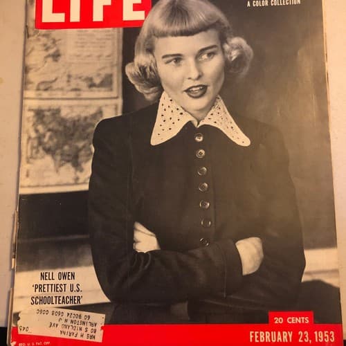 LIFE Magazine - February 23, 1953 Nell Owen, celebrated as the 'Prettiest U.S. S - Image 1