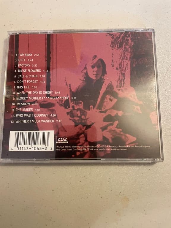 Martha Wainwright Cd - Thumbnail 2