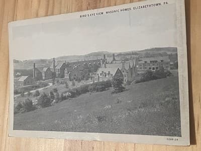 Birds Eye View Masonic Homes Elizabethtown PA Postcard Unused CT Art 5249-29 - Image 1