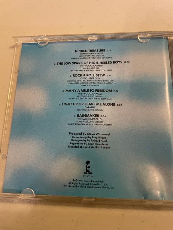 Traffic Low Spark Of High Heeled Boys cd - Thumbnail 4