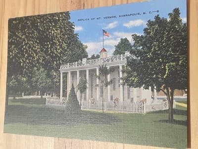 Replica of Mt Vernon Kannapolis NC Postcard EC Kropp Dixie News Co Unposted - Image 1