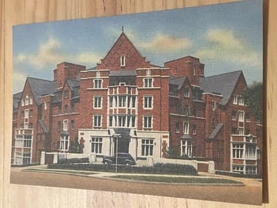 Stockwell Hall Girls Dormitory Univ Michigan Ann Arbor Postcard Curteich - Image 1