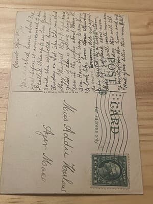 City Hall Park St Michaels Church Charleston SC Postcard 1914 Divided Back Used - Thumbnail 2