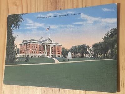Concordia College Moorhead Minn Postcard E C Kropp Co Linen Unposted 24308N - Image 1