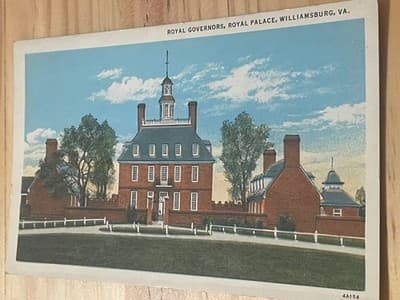 Louis Kaufmann Royal Governors Royal Palace Williamsburg VA Postcard Unposted - Image 1